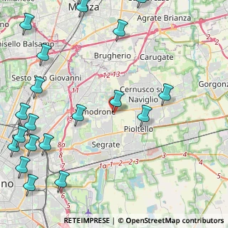 Mappa Centro Commerciale Auchan, 20055 Vimodrone MI, Italia (6.452)