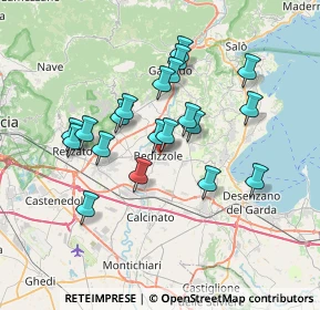 Mappa Via Floriano Ferramola, 25081 Bedizzole BS, Italia (6.2105)