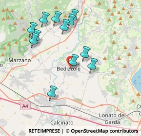 Mappa Via Floriano Ferramola, 25081 Bedizzole BS, Italia (3.88417)