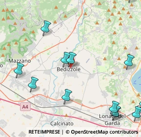 Mappa Via Floriano Ferramola, 25081 Bedizzole BS, Italia (6.978)