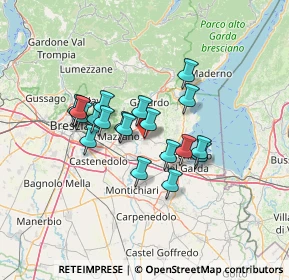 Mappa Via Floriano Ferramola, 25081 Bedizzole BS, Italia (10.5125)