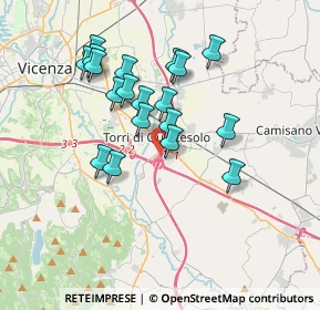 Mappa Via Boschi, 36040 Torri di Quartesolo VI, Italia (3.20105)