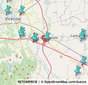 Mappa Via Boschi, 36040 Torri di Quartesolo VI, Italia (5.78231)