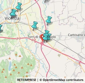 Mappa Via Boschi, 36040 Torri di Quartesolo VI, Italia (4.71364)