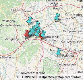 Mappa Via Boschi, 36040 Torri di Quartesolo VI, Italia (9.8175)