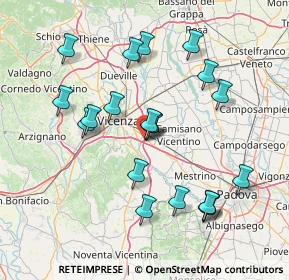 Mappa Via Boschi, 36040 Torri di Quartesolo VI, Italia (14.9345)