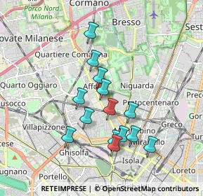 Mappa Via Privata Cesare Vignati, 20100 Milano MI, Italia (1.60214)