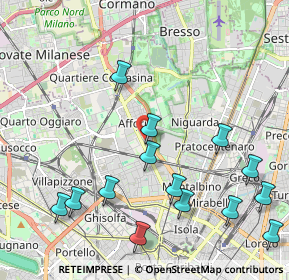 Mappa Via Privata Cesare Vignati, 20100 Milano MI, Italia (2.45429)