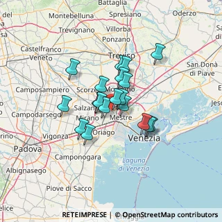 Mappa Via delle Driadi, 30174 Venezia VE, Italia (9.31368)