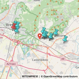 Mappa Via Rezzole, 25086 Rezzato BS, Italia (3.33083)