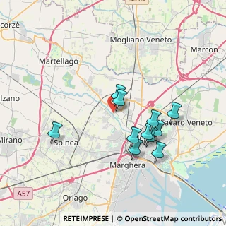 Mappa Via Pietro Liberi, 30174 Venezia VE, Italia (3.31182)