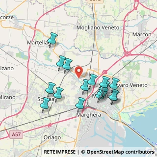 Mappa Via Pietro Liberi, 30174 Venezia VE, Italia (3.42588)