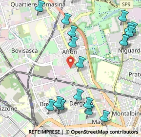 Mappa VIA SCARSELLINI, 20161 Milano MI, Italia (1.3475)