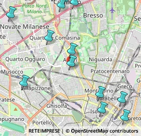 Mappa VIA SCARSELLINI, 20161 Milano MI, Italia (2.80769)