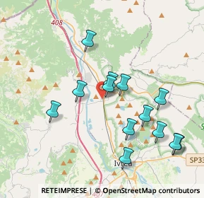 Mappa Borgofranco D'ivrea, 10013 Borgofranco d'Ivrea TO, Italia (3.74077)