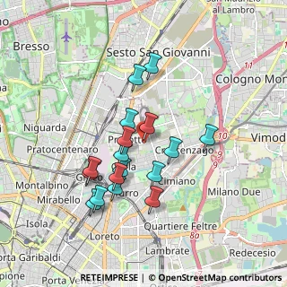 Mappa Via Pompeo Mariani, 20128 Milano MI, Italia (1.5776470588235)