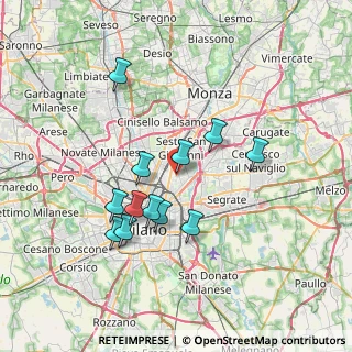 Mappa Via Pompeo Mariani, 20128 Milano MI, Italia (6.4441666666667)