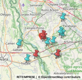 Mappa Via Giacomo Matteotti, 20012 Cuggiono MI, Italia (6.59333)