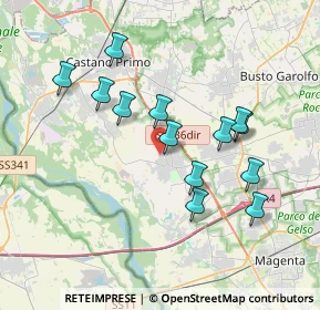 Mappa Via Giacomo Matteotti, 20012 Cuggiono MI, Italia (3.41615)