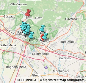 Mappa Via Francesco Paroli, 25086 Rezzato BS, Italia (6.21636)