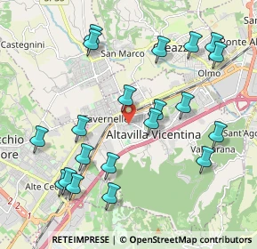 Mappa Piazza Alcide De Gasperi, 36077 Altavilla Vicentina VI, Italia (2.2175)