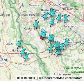 Mappa Via Sandro Pertini, 20012 Cuggiono MI, Italia (6.7095)