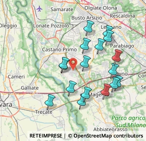 Mappa Via Sandro Pertini, 20012 Cuggiono MI, Italia (7.07882)