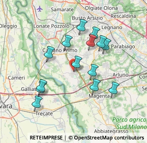 Mappa Via Sandro Pertini, 20012 Cuggiono MI, Italia (6.77071)