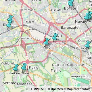 Mappa Via della Pace, 20016 Pero MI, Italia (3.45417)