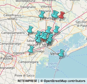 Mappa Via Visinoni, 30174 Venezia VE, Italia (9.08176)