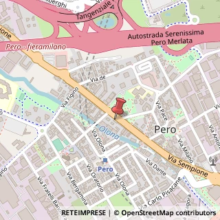Mappa Strada Statale Sempione, 127, 20016 Pero, Milano (Lombardia)
