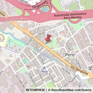 Mappa Via Emilio Alessandrini,  7, 20016 Pero, Milano (Lombardia)