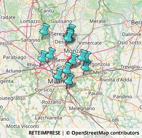 Mappa A51 Tangenziale Est di Milano, 20132 Milano MI, Italia (9.10875)