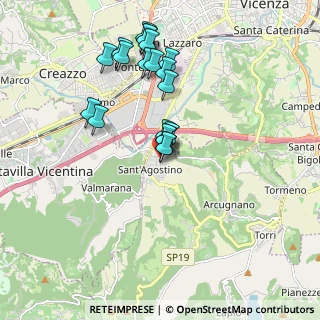 Mappa Via Galileo Galilei, 36057 Arcugnano VI, Italia (1.713)