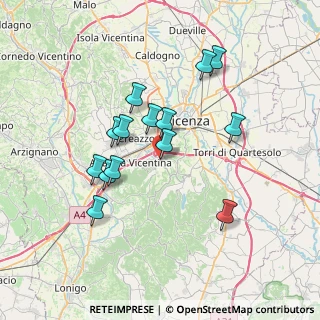 Mappa Via Galileo Galilei, 36057 Arcugnano VI, Italia (6.43143)