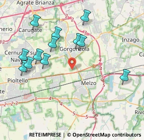 Mappa Via Cascina San Moro, 20051 Cassina de' Pecchi MI, Italia (4.2025)