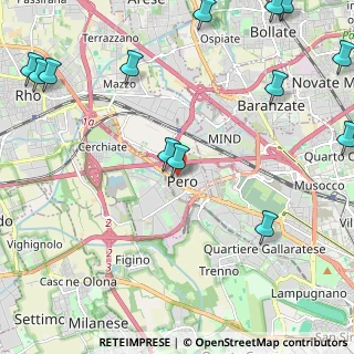 Mappa Via Maria Cristina, 20016 Pero MI, Italia (3.19462)