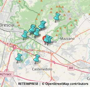 Mappa Via Giovanni Prati, 25086 Rezzato BS, Italia (2.74)