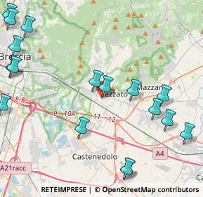 Mappa Via Giovanni Prati, 25086 Rezzato BS, Italia (5.87222)