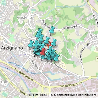 Mappa Via C. Balbo, 36071 Arzignano VI, Italia (0.26897)