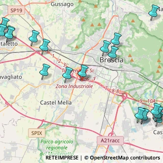 Mappa Via Gian Battista Cacciamali, 25128 Brescia BS, Italia (6.713)