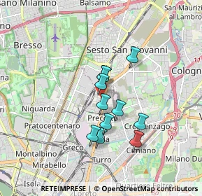 Mappa Via Privata Alfredo Soffredini, 20100 Milano MI, Italia (1.27909)