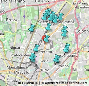 Mappa Via Privata Alfredo Soffredini, 20100 Milano MI, Italia (1.7535)