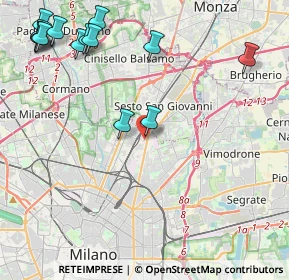 Mappa Via Privata Alfredo Soffredini, 20100 Milano MI, Italia (5.67429)