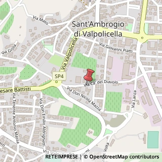 Mappa Via Cà del Diavolo, 14, 37015 Sant'Ambrogio di Valpolicella, Verona (Veneto)