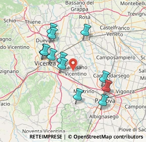 Mappa Via Benvenuto Cellini, 36043 Camisano Vicentino VI, Italia (13.4075)