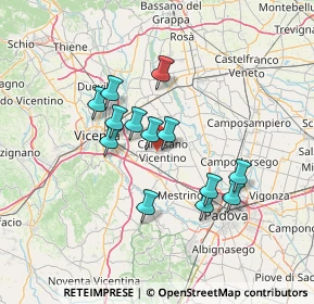 Mappa Via Benvenuto Cellini, 36043 Camisano Vicentino VI, Italia (11.47538)