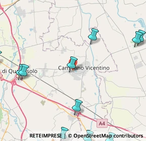 Mappa Via Benvenuto Cellini, 36043 Camisano Vicentino VI, Italia (6.42)