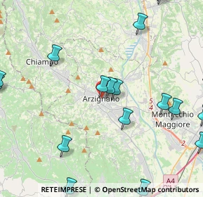 Mappa Via IV Martiri, 36071 Arzignano VI, Italia (6.028)
