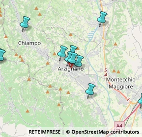 Mappa Via IV Martiri, 36071 Arzignano VI, Italia (5.045)